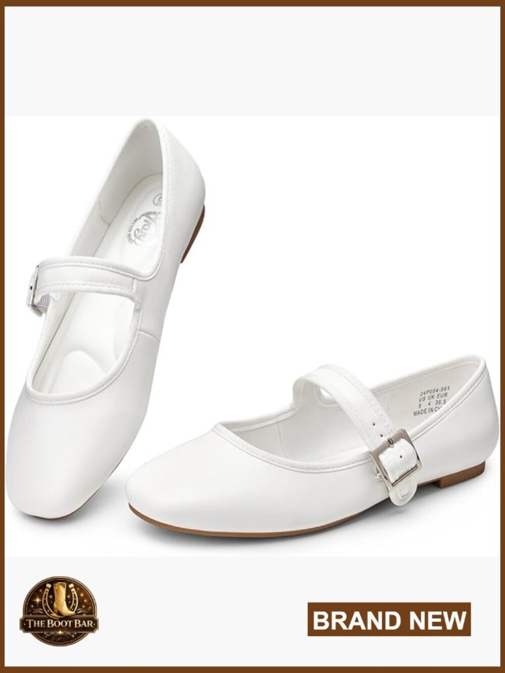 Women's Square Toe Velvet Ballet Flats Mary Jane with Arch Support